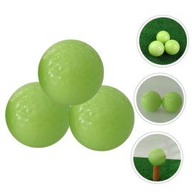 BESPORTBLE 3pcs Luminous Golf Balls Glow-in-The-Dark Training Balls Automatic Light Absorption for High Visibility Golf Practice