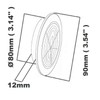 Cotarba Satin 80 mm 3.14" Circle Air Vent Grille Round