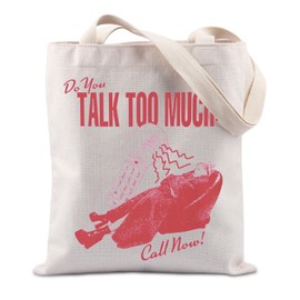FUNYSO Singer Gift Singer Homage Gift Music Lover Gift Lesbian Music Gift Women Songwriter Gift Tote Bag (TALK TOO MUCH UK)
