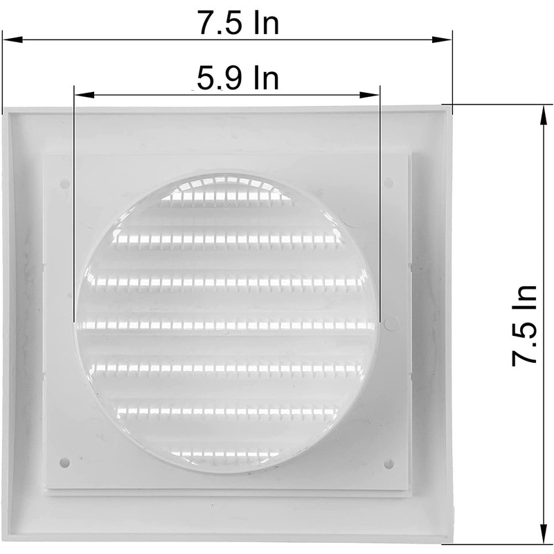 Vent Systems Diameter 150 mm – Outer Dimensions 190 x