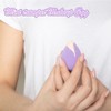 6 Pcs Purple Mini Makeup Sponge,Small Beauty Sponge Blender Set,Professional