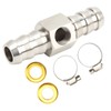 Fuel Line T Fitting Adapter 304 Stainless Steel Pressure Gauge