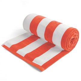 Loon & Lake Sand Resistant Beach Towels | Waffle Weave Reverse to Classic Plush Velour | Oversized 40" x 70" | Crafted from 100% Combed Cotton | Wolfeboro Collection - Coral