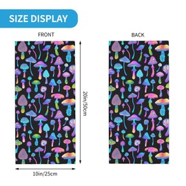 Face Mask Multifunctional Neck Gaiter, Magic Mushrooms Headwear Bandana Balaclava for Outdoor Activities