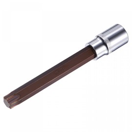 sourcing map 1/2" Square Drive x T60 Torx Bit Socket, S2 Steel Bits, CR-V Sockets 140mm Length (for Hand Use Only)