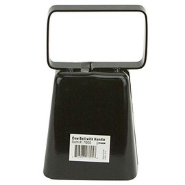 Neogen 7605 w/Handle Metal Cow Bell, Black