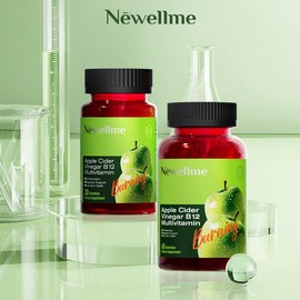 Apple Cider Vinegar Gummies  Formulated to Support Normal Energy Levels & Gut Health - Supports Digestion, Detox & Cleansing - ACV Gummies W/VIT B12 Dietary Edible Fitness:_1 bottle of 30 granules