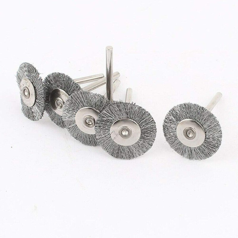 10pcs Steel Wire Wheel Brushes Polishing Set Buffing Accessories Kit