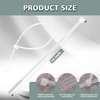 REZOSY White Zip Ties 14 inch (100 Pack), Clear, 60