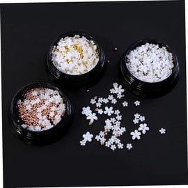 Minkissy DIY Nail Art Decor Set of 3 Resin Flowers Nail Charms Manicure Accessories Flower Art Supplies Random Color