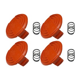 GULUANT 4 Pack Replacement RC-100-P-4PK Spool Cap for Black and Decker AFS models GH400 GH500 GH600 CST1000 CST2000 NST2018 ST7000 ST6600 and ST7700