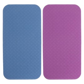 2 Pack Sewing Machine Muffling Mats, Sewing Machine Pedal Mats, No Slip Mat for Foot Pedal Sewings Mat Reduce Vibrations Noise Easy to Clean, Blue & Purple