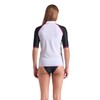 ARENA Women's Rash Vest S/S Graphic Rash Guard Shirt, white-black
