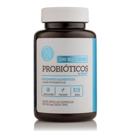 Goltee Probiticos 100 Billones UFC  60 Cpsulas Veganas con 10 Cepas de Lactobacilos y Bifidobacterias  Suplemento para el Bienestar Digestivo  Libre  