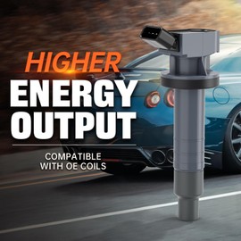 Set of 4 Ignition Coil Pack Compatible with Toyota Corolla Celica Matrix Chevy Prizm Pontiac Vibe 2000-2008 1.8L L4 Replaces# 9091902239