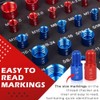 Thread Tester, Screw Identification Gauge, Screw Thread Identifier, 44-Piece Screw