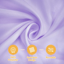 BRILLMAX 10 Pack Lavender Tablecloths for 8 Foot Rectangle Tables 60 x 126 Inch - 8ft Rectangular Bulk Linen Polyester Fabric Washable Cloth Cover for Wedding Reception Banquet Birthday Party