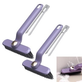 WUBAYI 2 PCS Multi-Function Rotating Crevice Cleaning Brush，360°Rotating Cleaning Brush，Bathroom Cleaning Brush，Hard Gap Cleaning Brush for Window Bathroom Kitchen