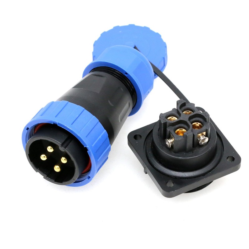 ZBLZGP TY28 Solderless Plug Socket IP68 Waterproof Connector 2-9 Pin