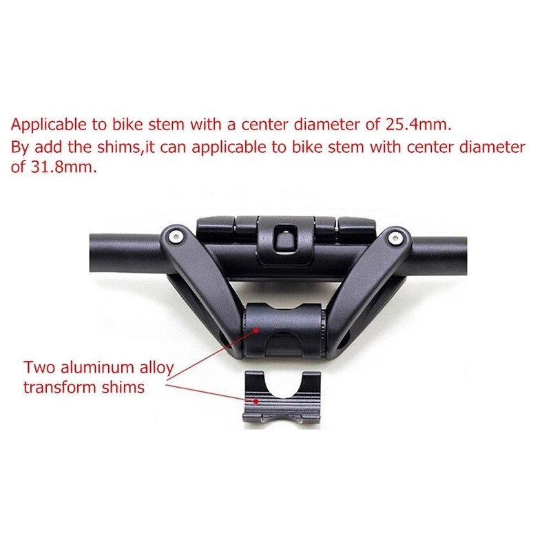 UPANBIKE Bike Folding Handlebar Aluminum Alloy Scooter Handlebar Quick Release