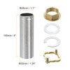 uxcell Faucet Mount Extension Shank 4"x 1.25" Stainless Steel Pipe
