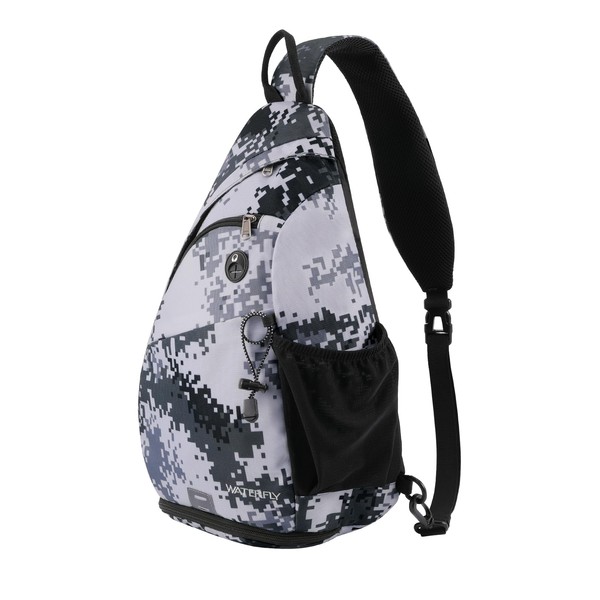WATERFLY Sling Bag Crossbody Backpack Shoulder Backpack with Adjustable Shoulder