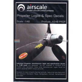 AirScale ASCAS48PROP 1:48 Airscale Propeller Logos & Spec Decals