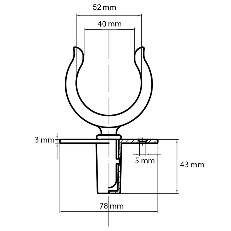 GATE 14 Chrome Plated Brass Rowing Studs 2 Pieces with