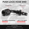 DNA MOTORING 6AN 45 Degree Push Lock/Push On Hose End