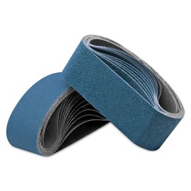3x18 Inch Sanding Belts, 20 Packs Belt Sander Paper 40/60/80/120/150/240/400 Assorted Grits Abrasive Belts for Belt Sander, Aluminum Oxide Sanding Belts (3x18 Inch)