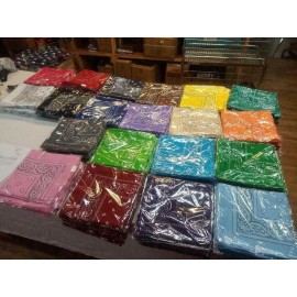 RFCO Wholesale Lot 10 Pieces Mix Assorted Paisley Bandana Head Wrap Scarf 100% Cotton
