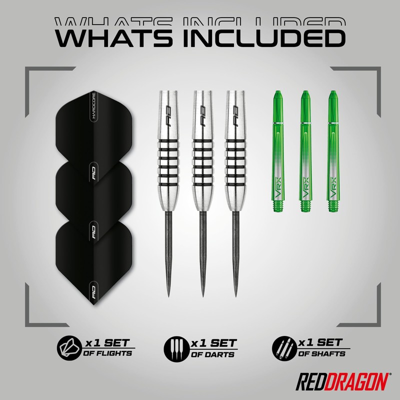 Red Dragon Featherlite 9: 19g - 80% Tungsten Steel Darts