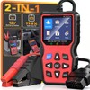 Easy to Use 2-in-1 OBD2 Scanner with Battery Tester: 1S