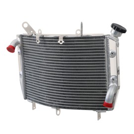 HKAUTOPART Compatible with 06 Yamaha R6 Radiator for 2006-2011 YZF R6 YZFR6 YZF-R6 2007 2008 2009 2010, 1 Row Full Performance Aluminium Radiator