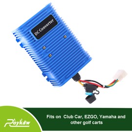 Roykaw Golf Cart Voltage Reducer Regulator Converter 36/48V to 12V Compatible with E-Z-GO Club Car Yamaha (30A/360W)