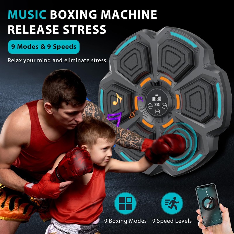 New Music Boxing Machine for Adults and Kids, Training Machine