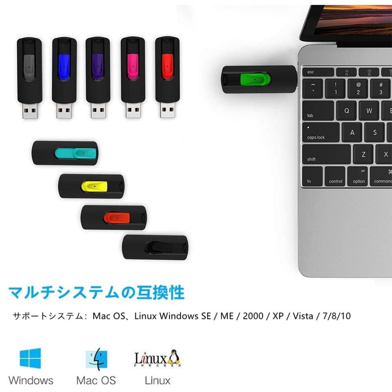 16GB 10pcs USB 2.0 Flash Memory Retractable USB Memory 16GB
