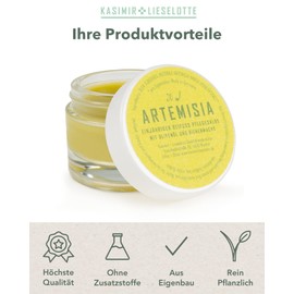 Kasimir und Lieselotte - Annual Mugwort Ointment - 30 g - with Olive Oil and Beeswax - Homemade