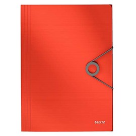 Leitz Solid Corner Folder, PP for approx. 150 sheets, A4, light red, 45631020.