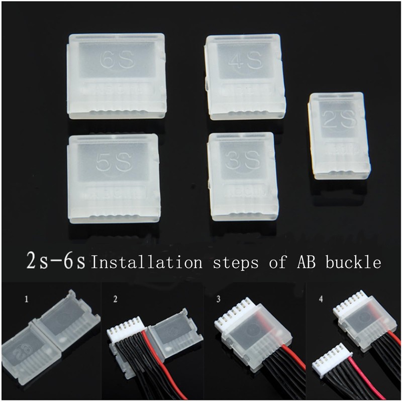 wurenji Balanced Plug Protector AB Clip, 10 Pieces of 2S-6S