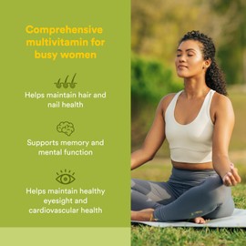 Natural Factors Whole Earth & Sea Women's Multivitamin & Mineral, Whole Food Supplement, Vegan, 120 Tablets