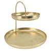 2 Tier Jewelry Tray Elegant Simple Sturdy Stable Metal Multi