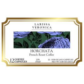 Horchata French Roast Coffee (Single Serve K-Cup Pods) (Gourmet, Naturally Flavored, Whole Coffee Beans) (12 pods, ZIN: 573127)