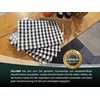 ZOLLNER Set of 5 Tea Towels with Checked Pattern, 100%