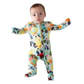 Posh Peanut Convertible Baby Sleepers - Boys Footless Baby Pajamas with 2 Way Zipper for Easy Diaper Changes