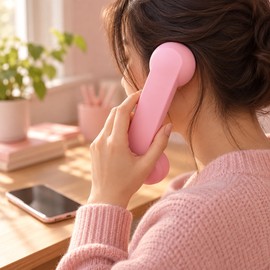 Bluetooth 5.0 Retro Telephone Handset Wireless Vintage Cordless Receiver for Mobile Phone Hands-free Calling Rechargeable 12H Talk 6 Colors Old School Gift