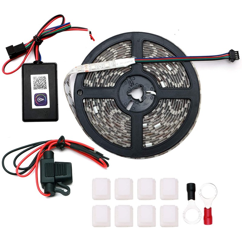 Roykaw Golf Cart Underglow LED Lights Strip Kit Underbody Neon