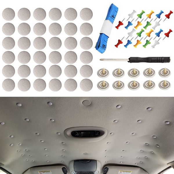 60 Pcs Car Roof Buttons, Universal Car Roof Snap Rivets