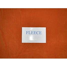 60” Wide 100% Polyester Anti-Pill Orange Fleece