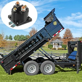Annolai Dump Trailer Solenoid 391-2 391-2-C 12V 4 Terminal 100 AMP Dump Trailer Parts for Intermittent Duty Solenoid Relay Replace SAZ4201GJ 7522 SAZ-4201ER 070009 190107 KTI Unit